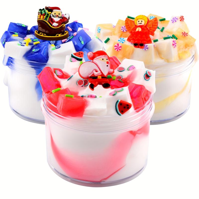 Christmas Theme Cream Slime DIY Slime Soft Non Sticky Stress Relief Toys