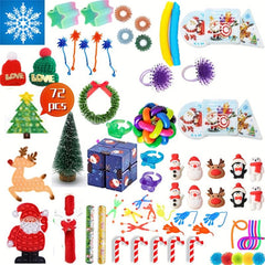 72pcs Sensory Fidget Toy Bag Set - Stress Relief Toys for Kids and Adults
