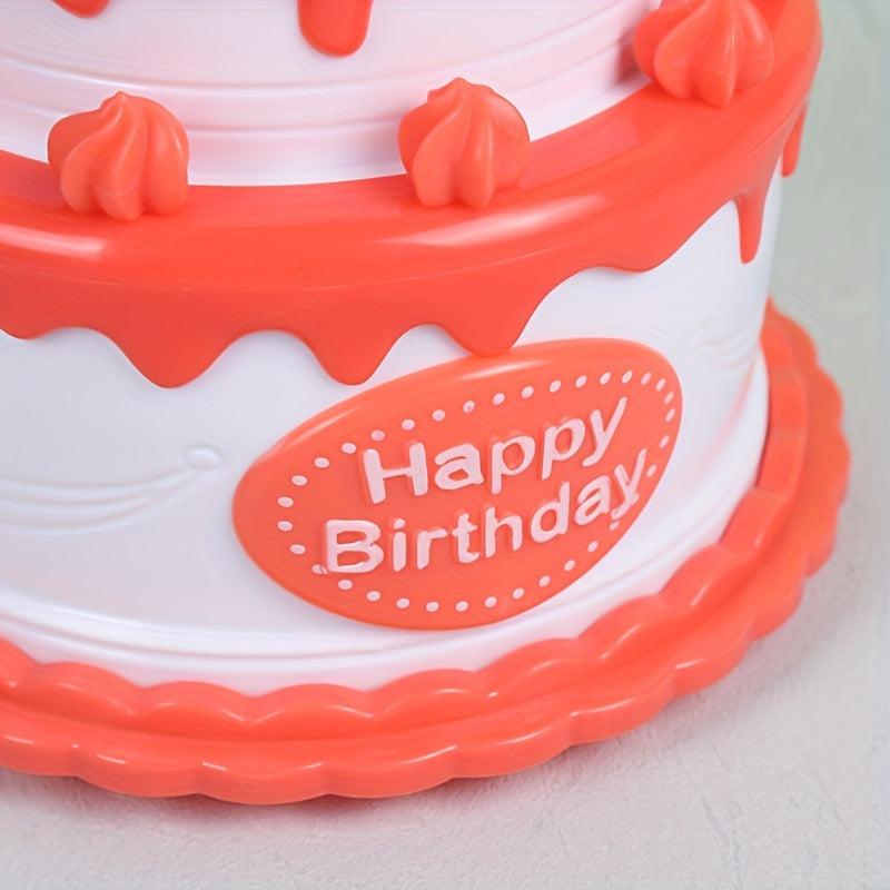Birthday Toy Cake Bubble Machine with Lights & Music