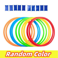 Hopscotch Balance Game Toys 10pcs Rings & Connectors Outdoor Balance Toys