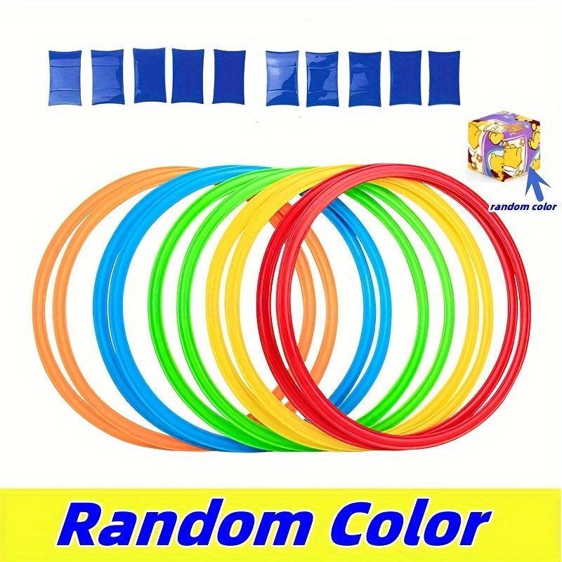 Hopscotch Balance Game Toys 10pcs Rings & Connectors Outdoor Balance Toys