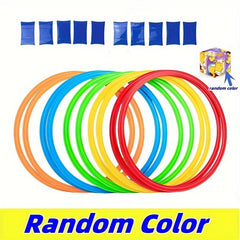 Hopscotch Balance Game Toys 10pcs Rings & Connectors Outdoor Balance Toys