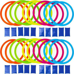 Hopscotch Balance Game Toys 10pcs Rings & Connectors Outdoor Balance Toys