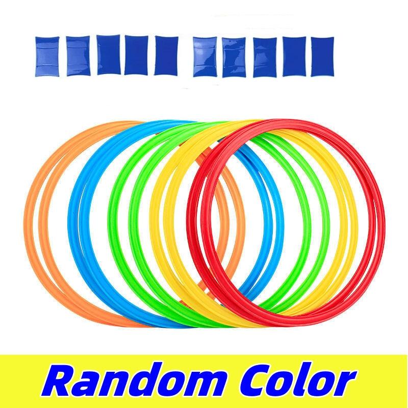 Hopscotch Balance Game Toys 10pcs Rings & Connectors Outdoor Balance Toys