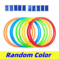 Hopscotch Balance Game Toys 10pcs Rings & Connectors Outdoor Balance Toys