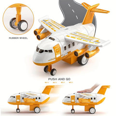 Kids Airplane Car Toy Inertia Aircraft Music Light Passenger Plane Diecasts