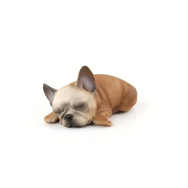 Simulated Bulldog Toy Puppies Multiple Postures