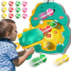 Dinosaur Dart Board Toy for Kids 3-5 w/ 12 Sticky Balls