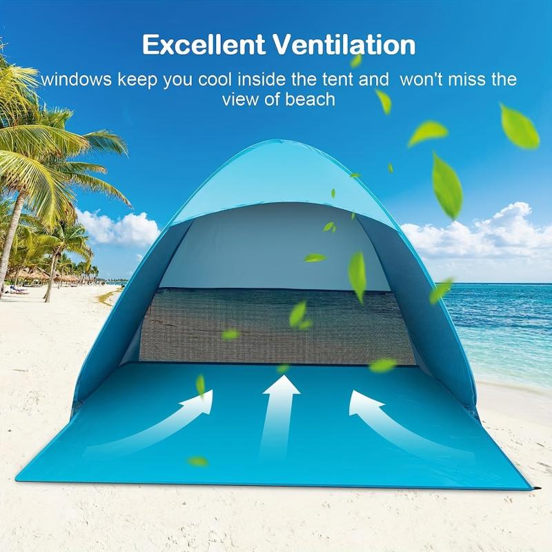 Pop Up Beach Tent UPF 50 UV Protection Lightweight Portable