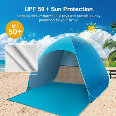 Pop Up Beach Tent UPF 50 UV Protection Lightweight Portable