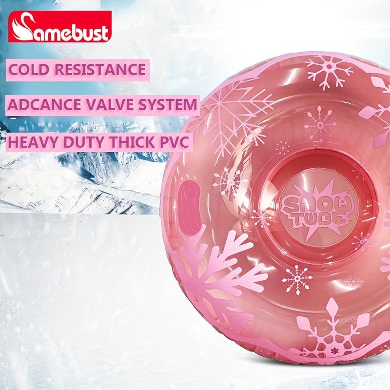 Inflatable Skiing Ring Pink Sequins 91