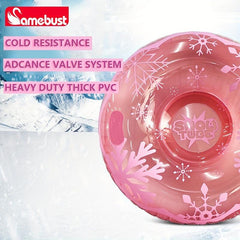Inflatable Skiing Ring Pink Sequins 91