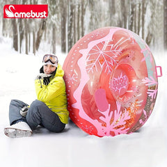 Inflatable Skiing Ring Pink Sequins 91