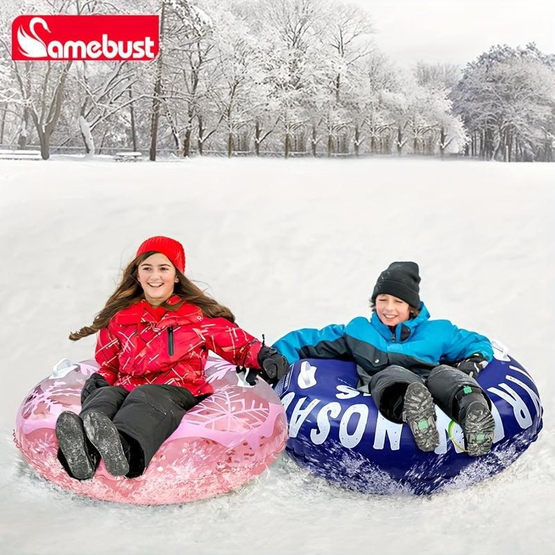 Inflatable Skiing Ring Pink Sequins 91
