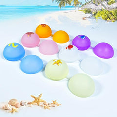3Pcs Random Marine Cartoon Water Ball Reusable Water Battle Decompression Toy