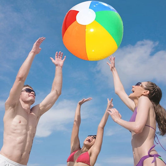 Rainbow Inflatable Beach Ball for Adults Pool Party Favor Toy
