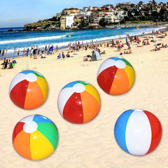 5 Pack Inflatable Beach Balls for Pool Party Fun