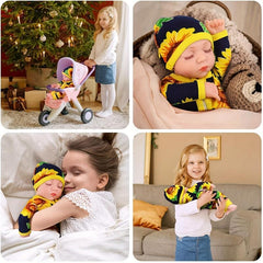 Realistic Baby Doll with Clothes Soft Vinyl Body Educational Toy for Girls