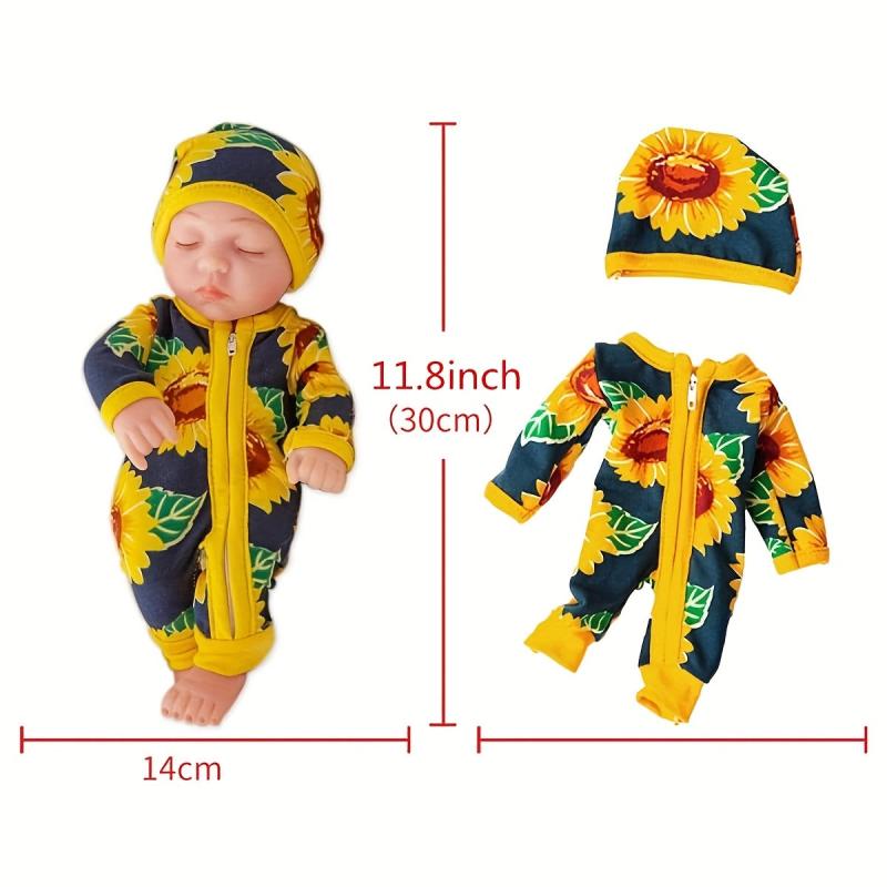 Realistic Baby Doll with Clothes Soft Vinyl Body Educational Toy for Girls