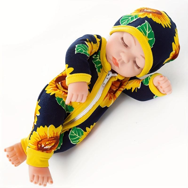 Realistic Baby Doll with Clothes Soft Vinyl Body Educational Toy for Girls