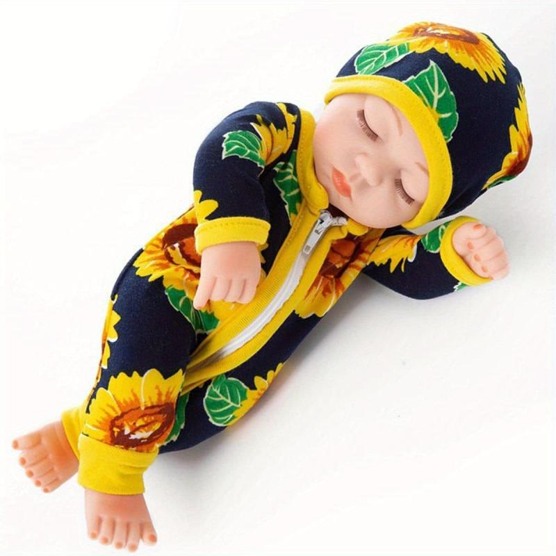 Realistic Baby Doll with Clothes Soft Vinyl Body Educational Toy for Girls