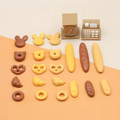 Mini Model Scene Lighting Ice Cream Bread Cart Dollhouse Decoration
