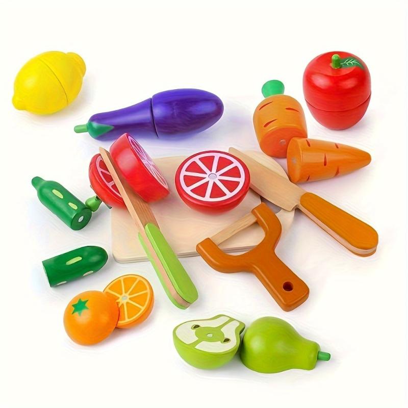 Simulative Kitchen Pretend Toy Wooden Montessori Educational Toy