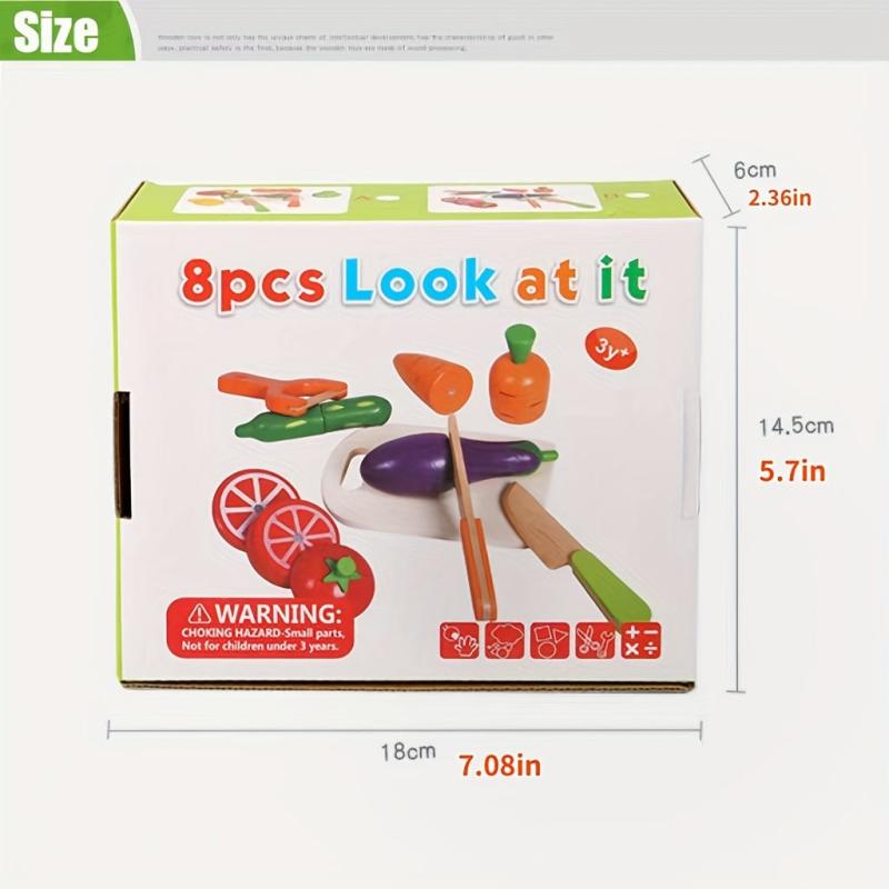 Simulative Kitchen Pretend Toy Wooden Montessori Educational Toy