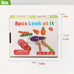 Simulative Kitchen Pretend Toy Wooden Montessori Educational Toy