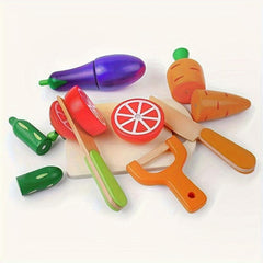Simulative Kitchen Pretend Toy Wooden Montessori Educational Toy