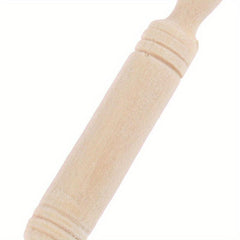 6pcs Miniature Wood Rolling Pins 1:12 Dollhouse Kitchen Accessories