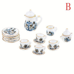 Chintz Flower Tea Cup Set Porcelain Tableware