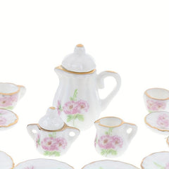 Chintz Flower Tea Cup Set Porcelain Tableware