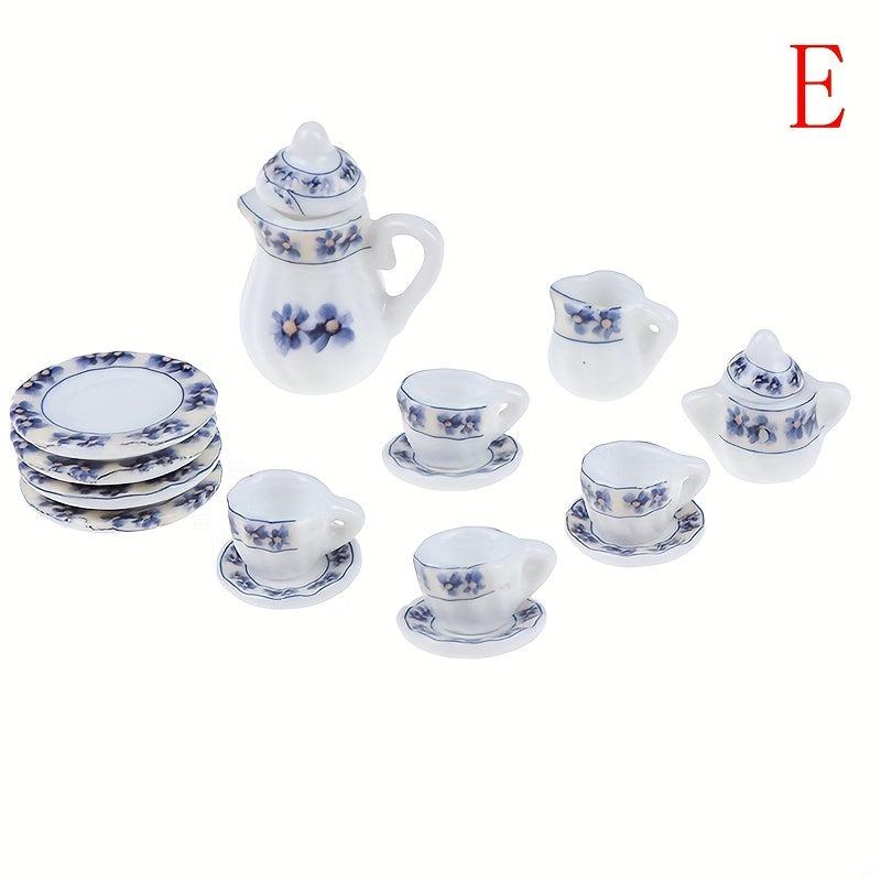 Chintz Flower Tea Cup Set Porcelain Tableware