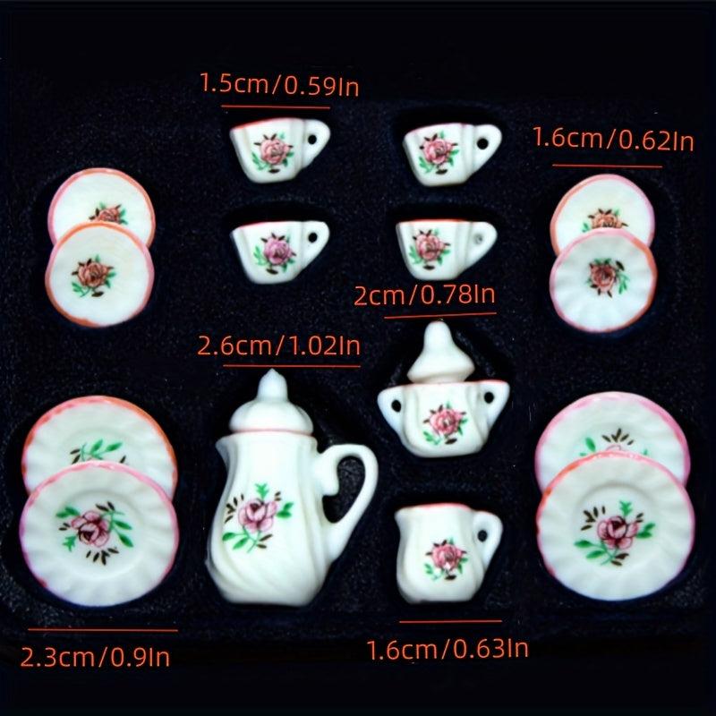 Chintz Flower Tea Cup Set Porcelain Tableware