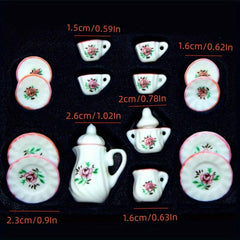 Chintz Flower Tea Cup Set Porcelain Tableware
