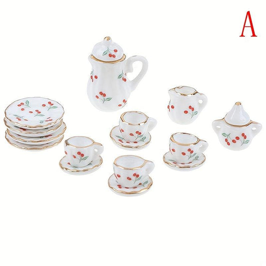 Chintz Flower Tea Cup Set Porcelain Tableware