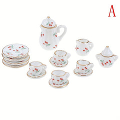 Chintz Flower Tea Cup Set Porcelain Tableware