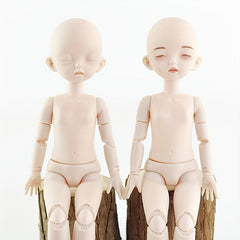 Sleeping Eye BJD Doll No Makeup Plain Head Vegan Safe Muscle Toy Holiday Gift
