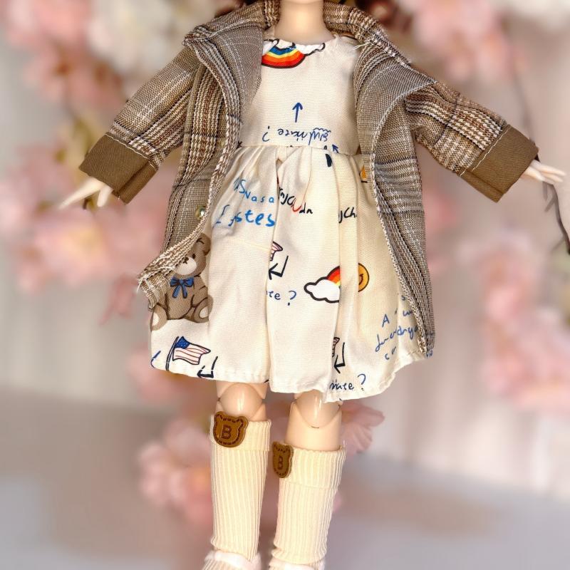 Skirt Suit BJD Changing Dress 11 8in Fashionable Party Outfit
