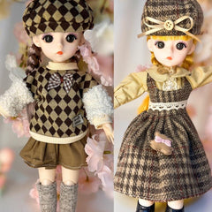 Skirt Suit BJD Changing Dress 11 8in Fashionable Party Outfit