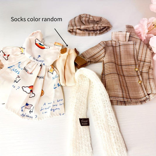 Skirt Suit BJD Changing Dress 11 8in Fashionable Party Outfit