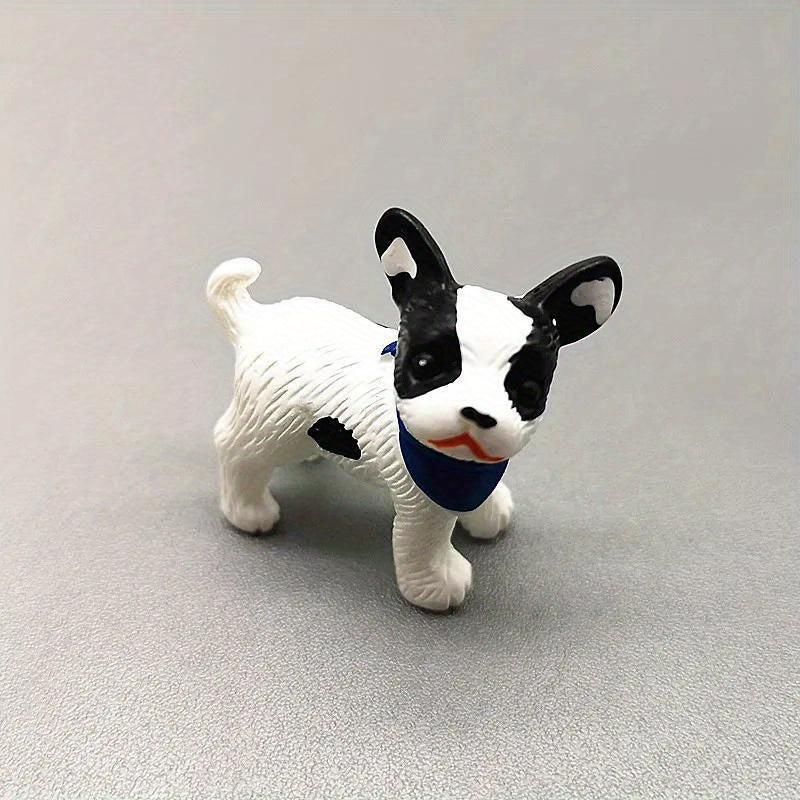 6pcs Dog Animal Set Mini Toy Home Craft Fairy Bonsai Decor Cake Decoration