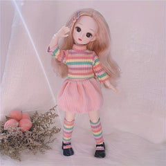 Ball Jointed Body Doll 1 6 BJD Doll With Dress DIY Toys Gift