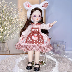 Ball Jointed Body Doll 1 6 BJD Doll With Dress DIY Toys Gift