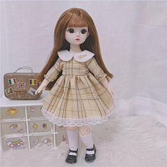 Ball Jointed Body Doll 1 6 BJD Doll With Dress DIY Toys Gift