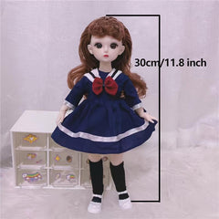 Ball Jointed Body Doll 1 6 BJD Doll With Dress DIY Toys Gift
