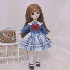Ball Jointed Body Doll 1 6 BJD Doll With Dress DIY Toys Gift