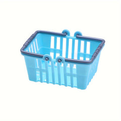 5pcs Mini Plastic Shopping Baskets Supermarket Hand Basket Model
