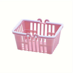 5pcs Mini Plastic Shopping Baskets Supermarket Hand Basket Model